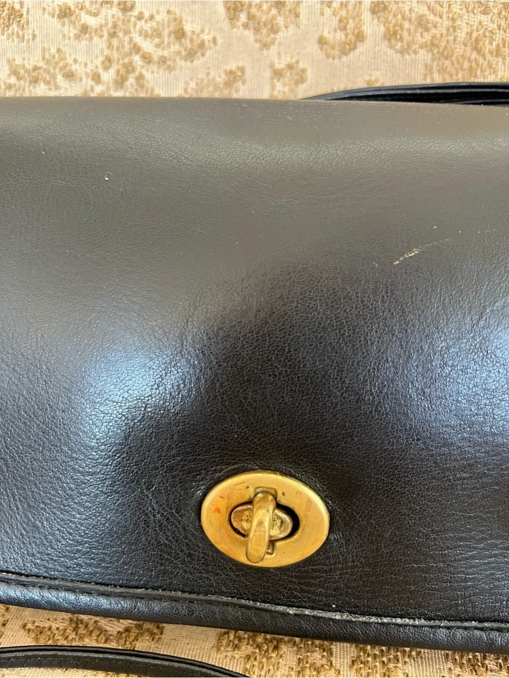 Vintage COACH Mini Clutch 9375 Precreed/Cartouche Black 1970’s New York City